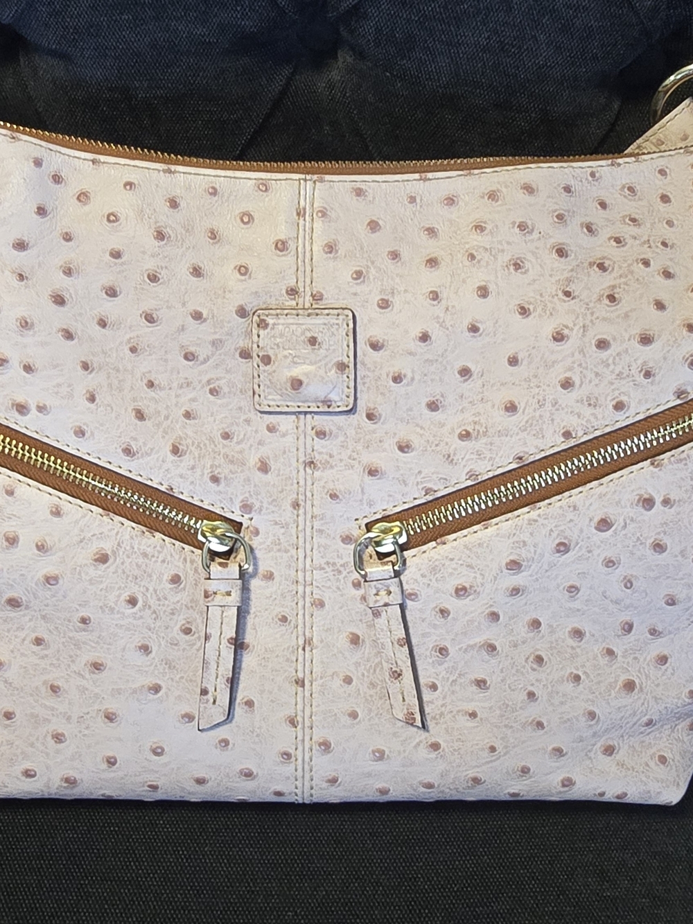 Dooney & Bourke Pink Ostrich Shoulder Bag - Picture 15 of 15